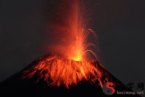 梦见火山喷发